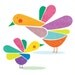 Birds and Colors Print - 8x10 or A4