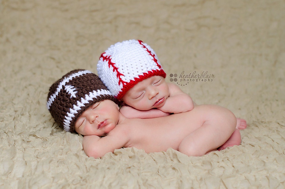 Newborn or 0-3 Month Baseball Beanie