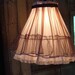 Eco Friendly Hanging Lamp, latest Frilly, Flouncy, Flirty hanging lamp, PINK, seen on Craftzine