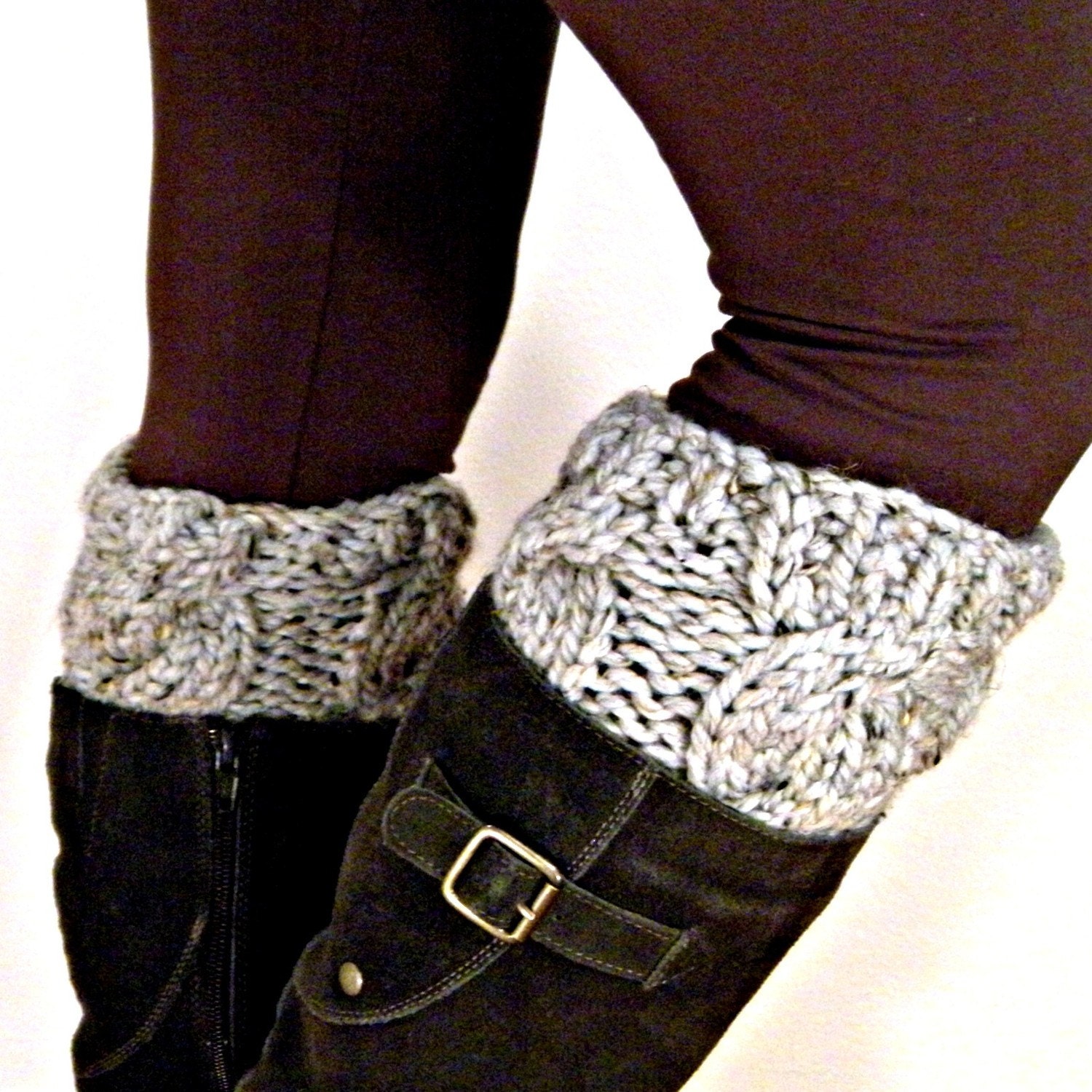 Westcott Boot cuffs - Grey Gray Marble