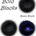 5g Mineral Eye Shadow - Blue Black - True Black With Royal Blue Sheen
