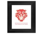 Year of the Tiger Art Print 8x10
