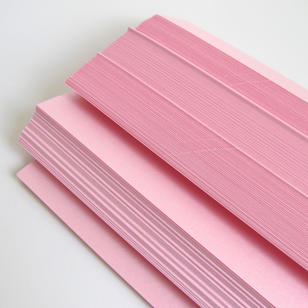 Metallic Pink Belly Bands Pack of 100