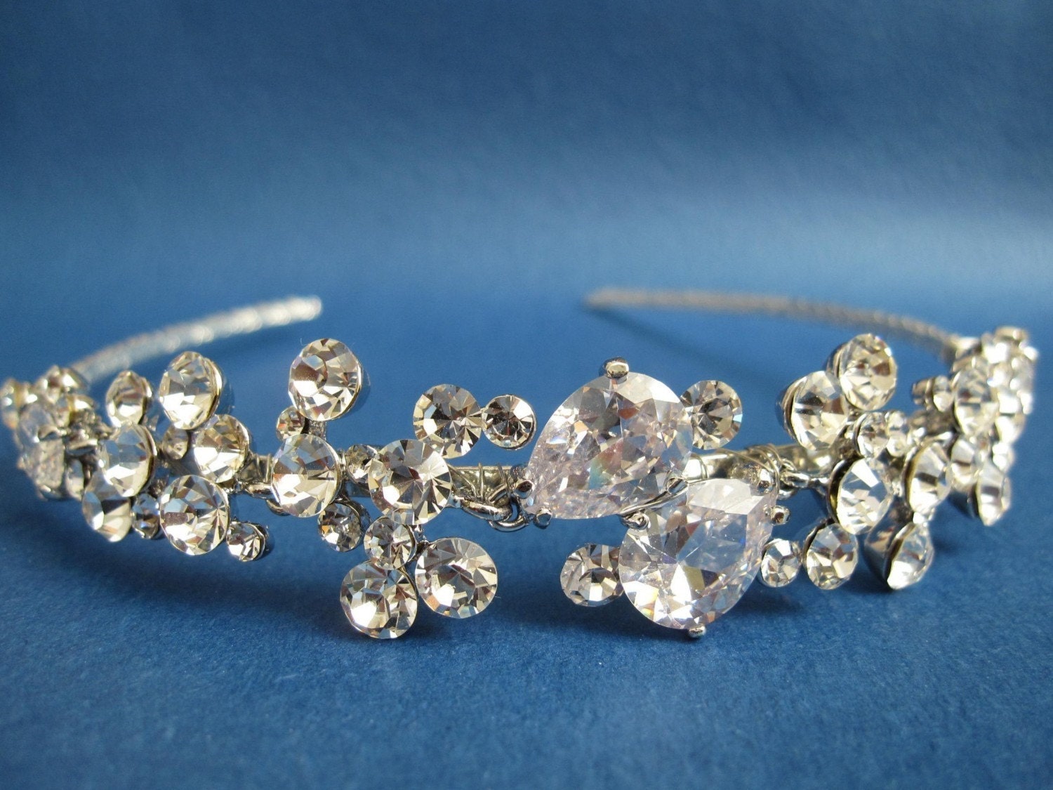 Swarovski headband tear drop, wedding hair accessories,bridal headband crystal ,wedding headband rhinestone,wedding headpieces,tiara