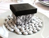Regal Damask Take Out Box with Lid Printable Many Color Options