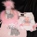 Baby Elephant Birthday Hat, Bib and Diaper Cover Combo Set