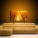 Original Landscape Autumn Colors Tree Pathway Abstract Painting Modern Contemporary Fine Art by Henry Parsinia Large 36x24