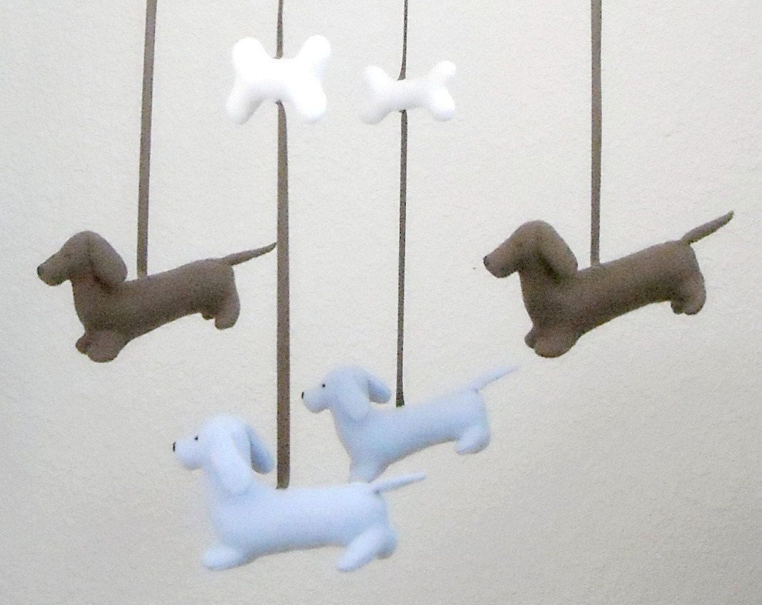Dachshunds Felt Mobile (Custom Colors Available)