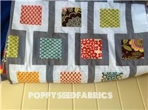 last one......Chain Link Quilt Kit, in Amy Butler's Lotus fabrics, finished size 61"x82" based off of pattern from Amy Smart