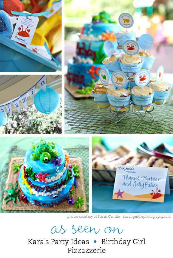 Under the Sea party - Personalized DIY printable favor tags