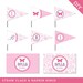 Butterfly party - Personalized DIY printable straw flags and napkin rings
