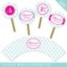 Design it yourself - Quatrefoil - Personalized DIY printable cupcake wrapper and topper set - Choose your own font and colors