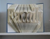 Folded Book Art Sculpture - Family