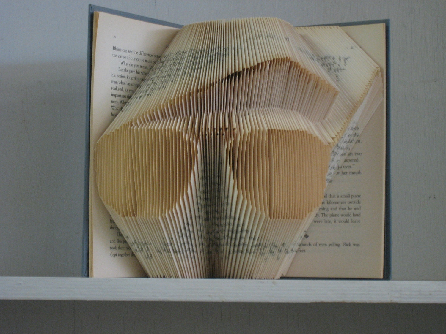 Folded Book Art Sculpture - Eyeglasses