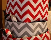 Fabric Organizer Storage solution 12 x 12 x 12  ZigZag Choose your color combinations