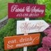 Directional Signs with Arrows.  Wedding Welcome Sign.  Custom sign for your Wedding, Reception or Special Event.