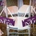 Wedding Chair Signs, I'm her Mr. & I'm his Mrs. with Just Married on the back. 6 x 12 inches, Crisp Paint, 2-sided Photo Prop.