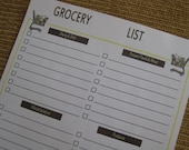 Organized Grocery List with 10 Categories - Printable PDF