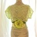 Upcycled womens shirt, lace top, country style, shabby green, gypsy cowgirl, womens clothing