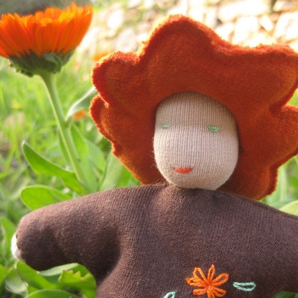 Waldorf Doll - Miss Marigold Flower Child - Made to Order