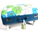 RESERVED for Kerryon Blue Lagoon Pet Bed Vintage Suitcase UpCycled WITH STAIRS.