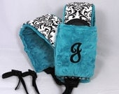 Personalized Quick Release Hipster Camera Strap Set - Damask