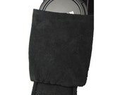 Dual Camera Lens Cap Sleeve -Add- use on multiple straps- holds iphone -memory cards