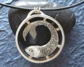 Fine Silver Fish in a Circle