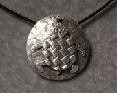 Fine Silver Primitive Design Turtle