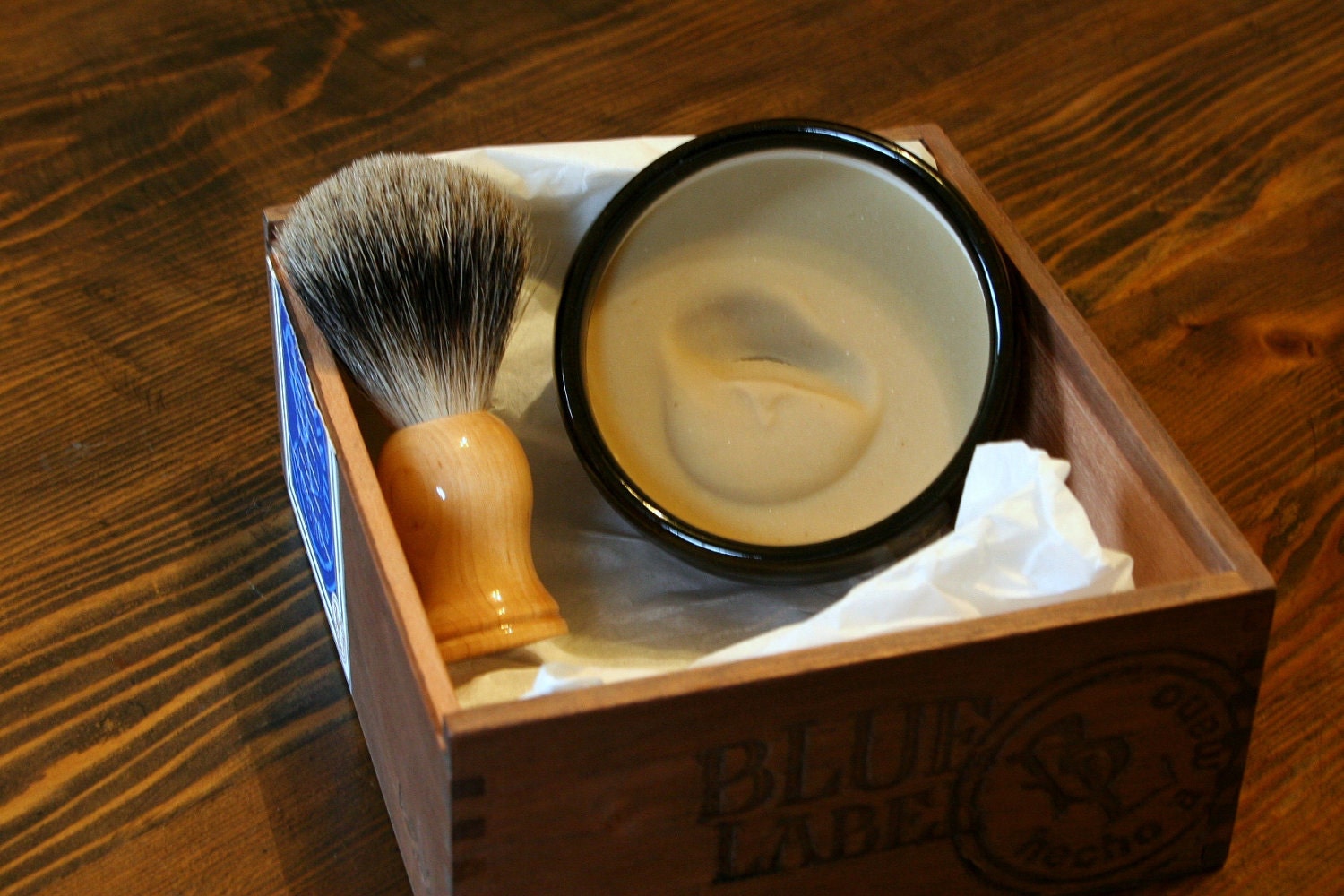 Deluxe Shaving Kit with Handmade Ceramic Bowl