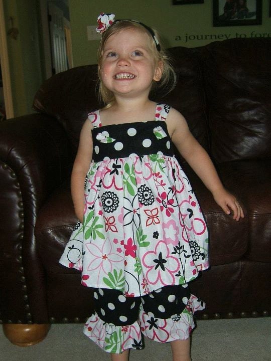 Little Girls Summer Top and Bloomers