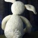 Bunny Rabbit, Hand Knit Kids Toys, Waldorf Imagination Fun Play Pretend Make Believe Play Time , Lovie Lovey Stuffy Squishy Stuffed Animal