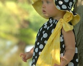 Sunny Lemon Drenched Yellow Dragonflies Boutique Dress Perrrfect for that SpeCial DresS