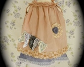 The RuBy Dress Vintage Inspired Hand Dyed Antique BaBy/Toddler  Girls One Of a Kind ShaBby ChiC Dress
