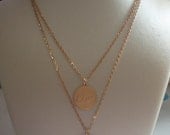 Double Strand Necklace -Yes No Maybe - Oui and Non Duo Necklace French Charms