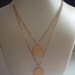 Double Strand Necklace -Yes No Maybe - Oui and Non Duo Necklace French Charms