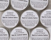 All Natural Nail & Cuticle Salve- moisturize damaged fingernails and cuticles 1 OZ.