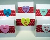 Conversation Heart Mini Cards - Set of 6