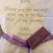 SCRIPT Heirloom Personalized Wedding Handkerchief Custom Embroidered