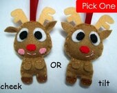 Cute Christmas Ornament/Keyring/Plush/Brooch - Reindeer