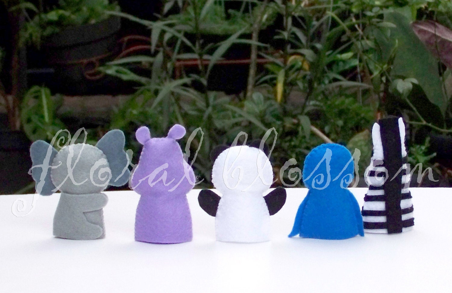 PDF Pattern: Zoo Friends 02 Felt Finger Puppets