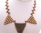 Tri-Umphant Beadwoven Necklace
