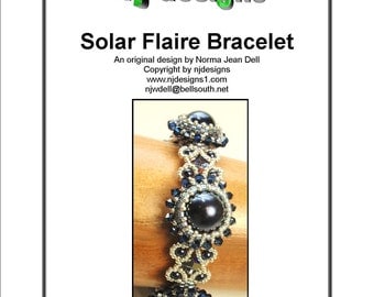 Instructions for Solar Flaire          -       Beading tutorial