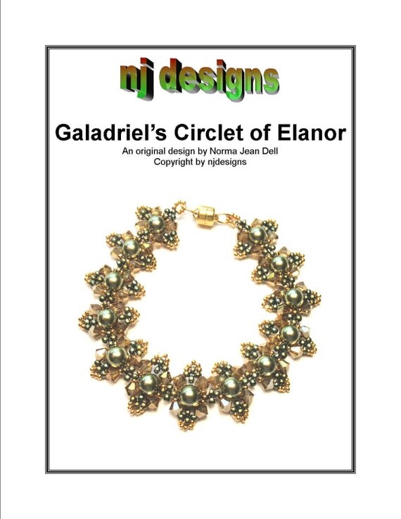 Instructions for Galadriel's Circlet of Elanor - Beading tutorial