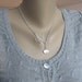 Silver Bird and Branch Necklace, Sparrow, Lariat Necklace,  NatureJewelry, Gift for Her, Fashion Jewelry