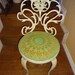 Ivory iron vanity chair. RESERVED