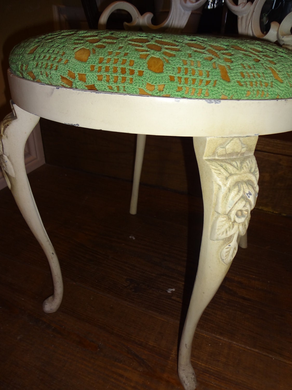 Ivory iron vanity chair. RESERVED