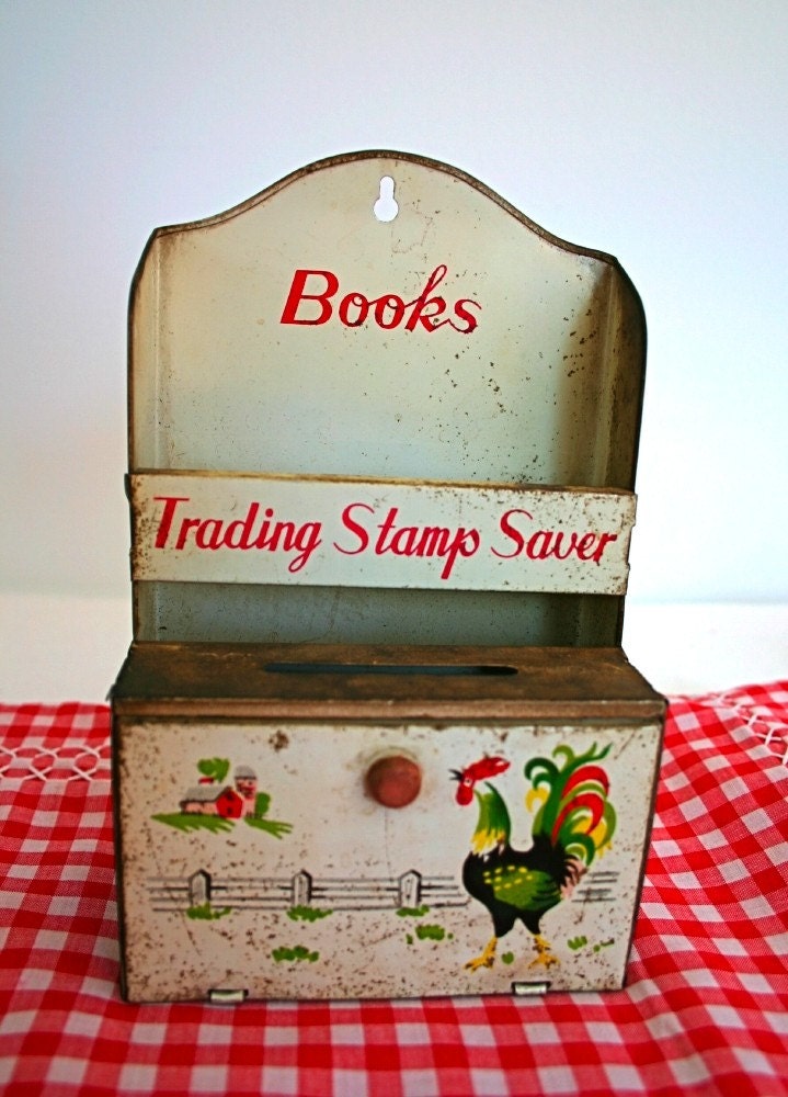 Vintage Tin Trading Stamp Saver