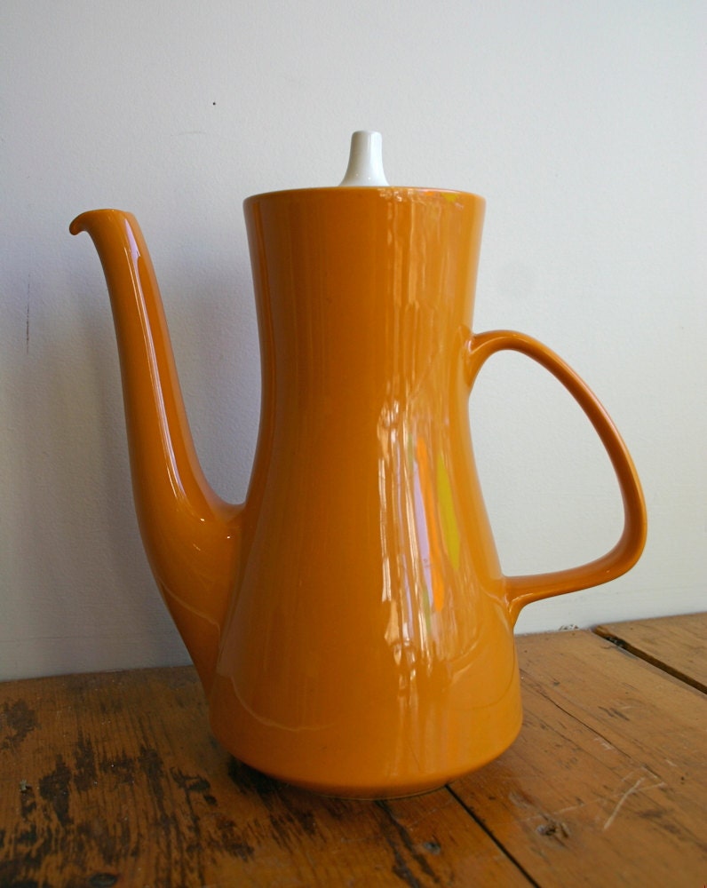 Vintage Poole Pottery Coffee Pot