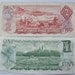 1970s Canada 1 and 2 Dollar Paper Money